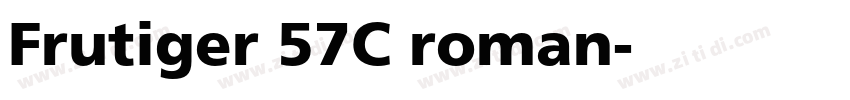 Frutiger 57C roman字体转换